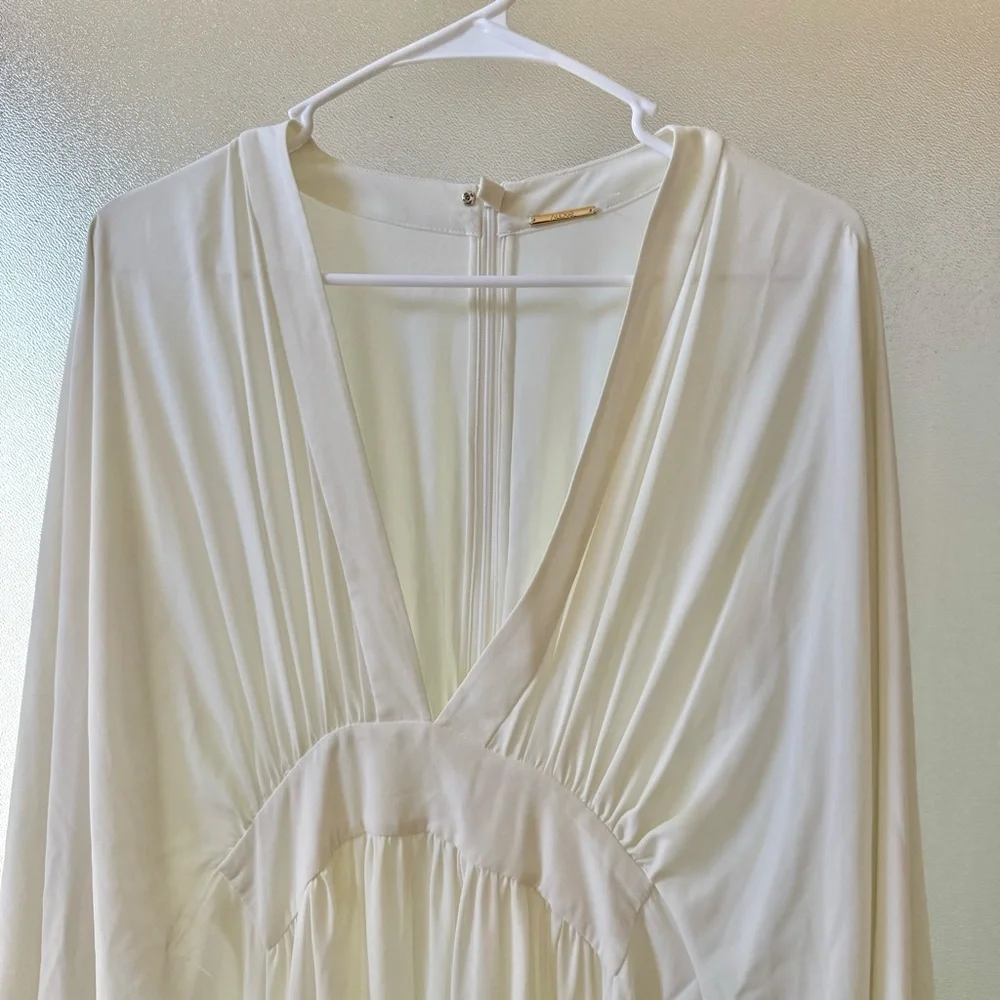 ALEXIS Lilla Kaftan Crepe Maxi Dress White Sz S - Picture 5 of 9